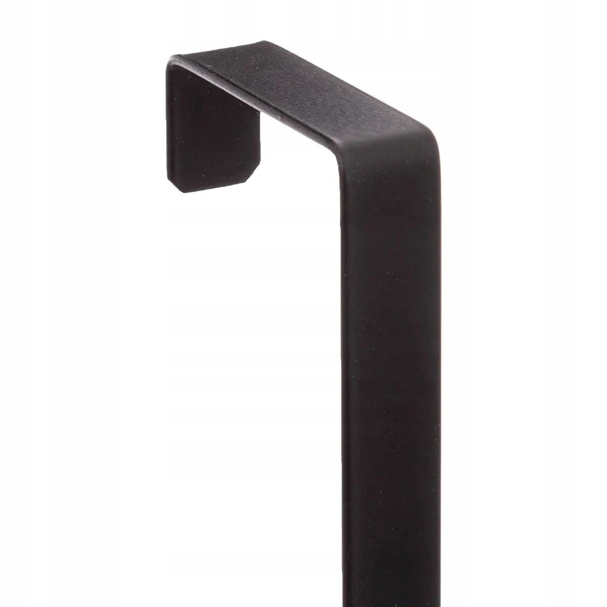 Wieszak 5 haków LOFT Czarny Mocowany na drzwi Na ubrania ręczniki Bambusowy Głębokość mebla 5.3 cm