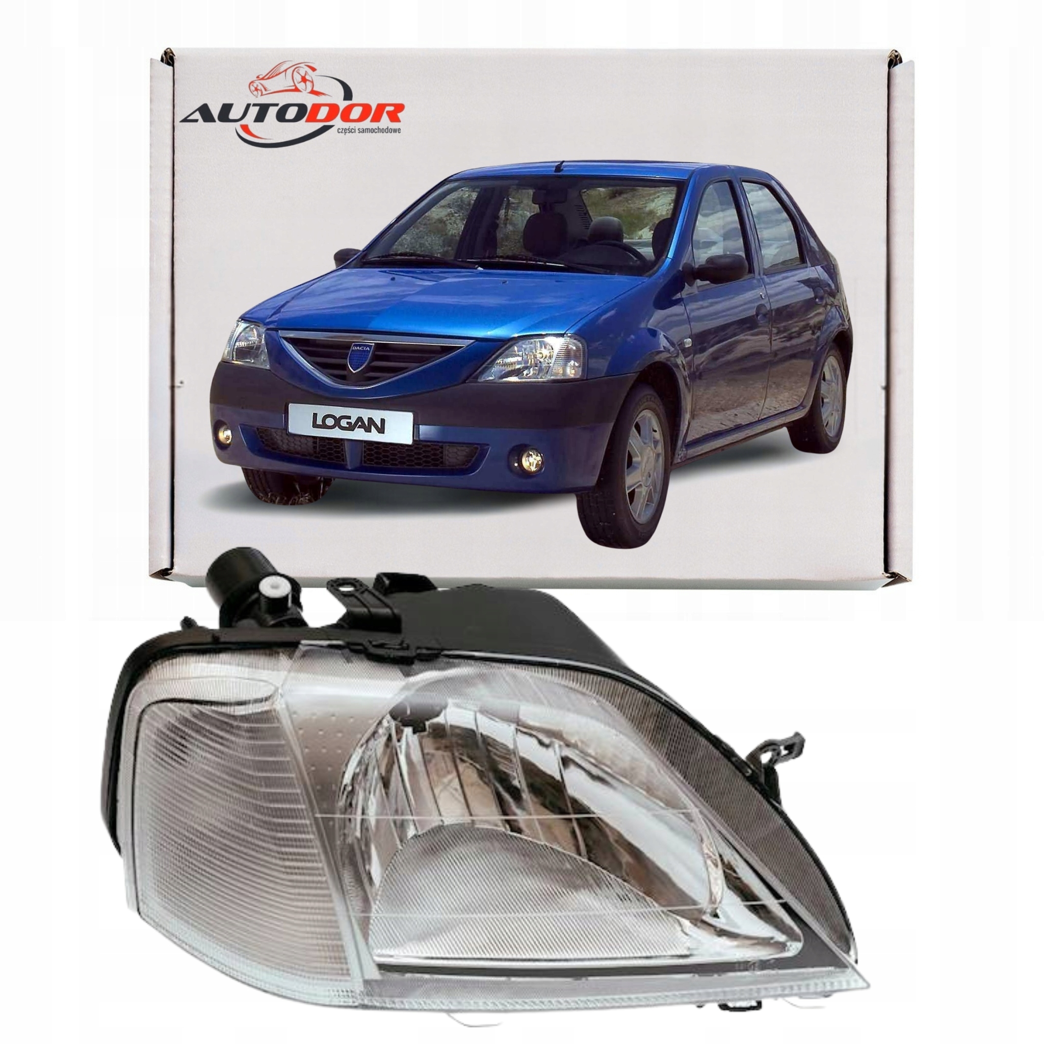 Dacia Logan 2005-SVĚTLOMET Světlo Přední Elektrický Pravý Nový 6001545788