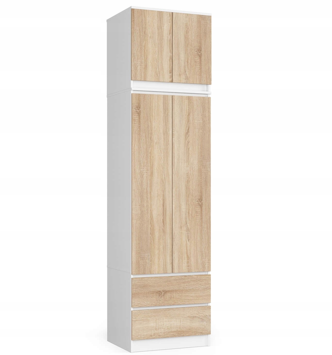 Skriňa S Nadstavcom S60 2D 2KS Clp Pk Biela Sonoma Akd