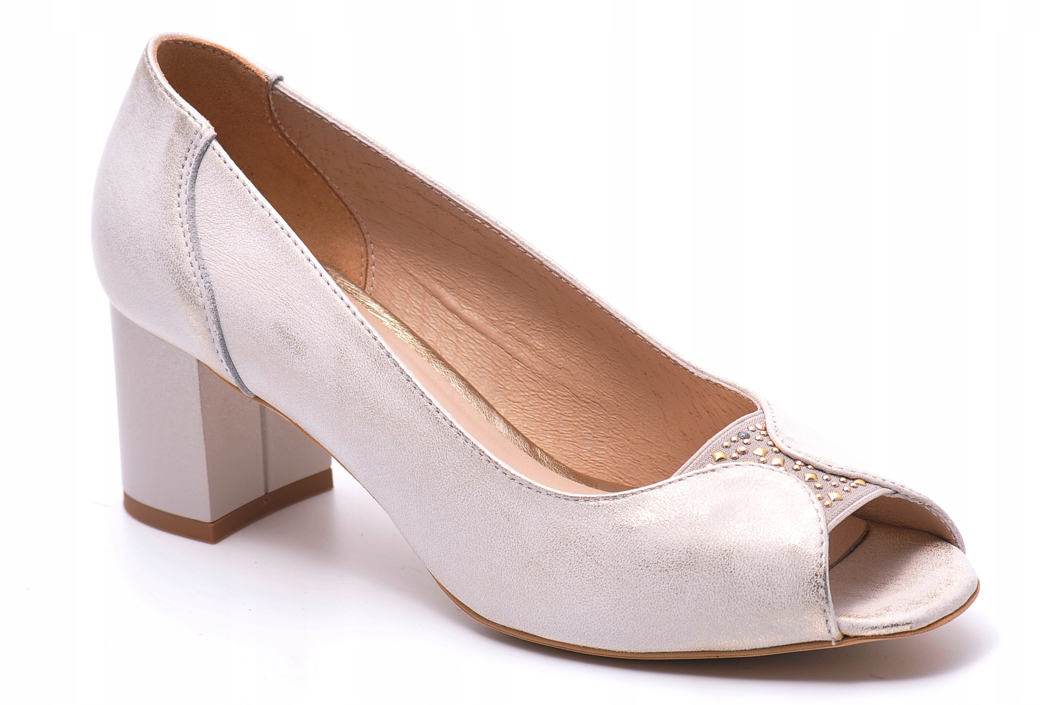 Fabio Fabrizi 768 Platinové sandály Velikost 37