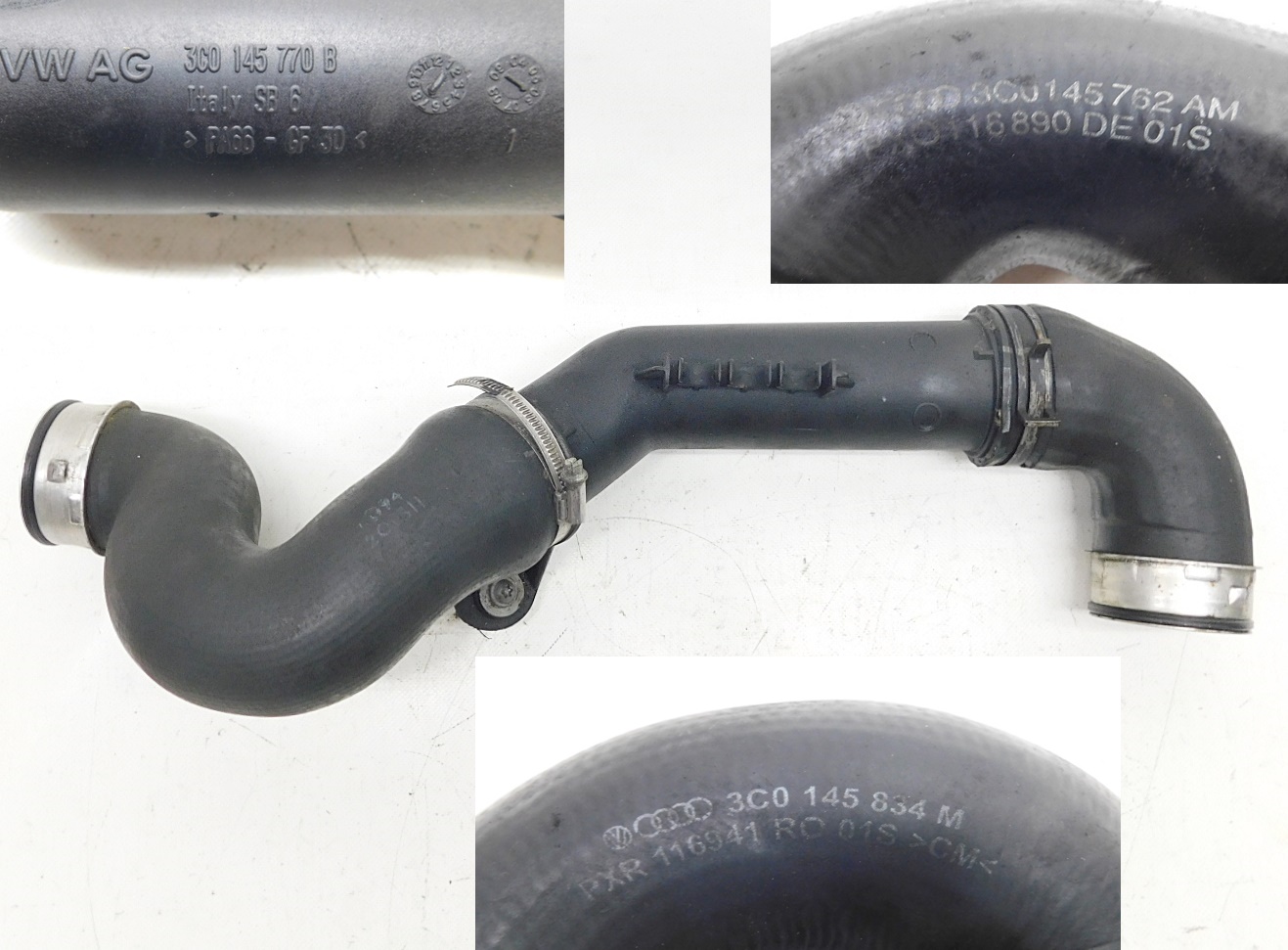3C0145834M 3C0145762AM - Труба интеркулера TOURAN & GOLF 1.9 TDI 3C0145770B