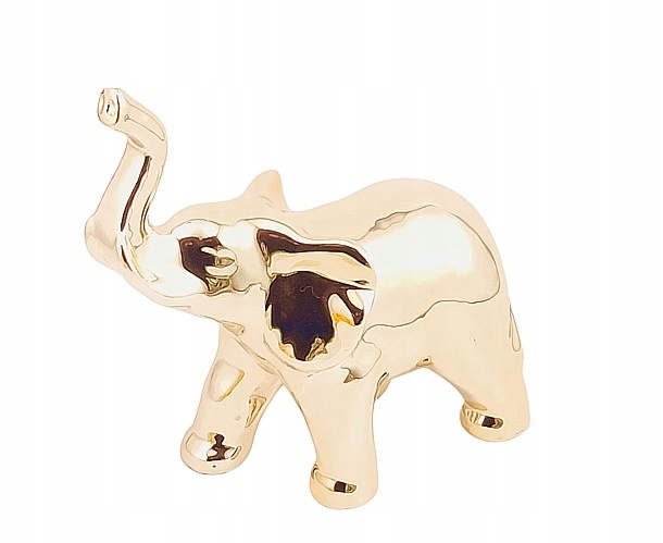 PIĘKNY ZŁOTY SŁONIK / SŁOŃ / SZCZĘŚCIE / GLAMOUR