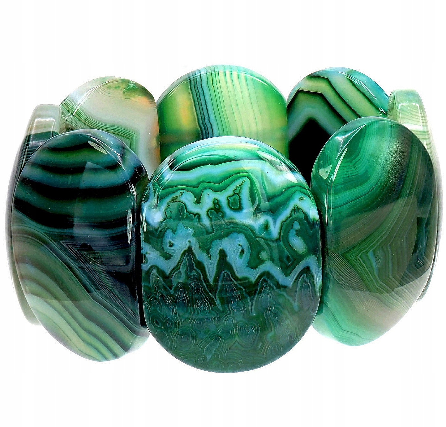 Velký achátový Elegantní přírodní náramek