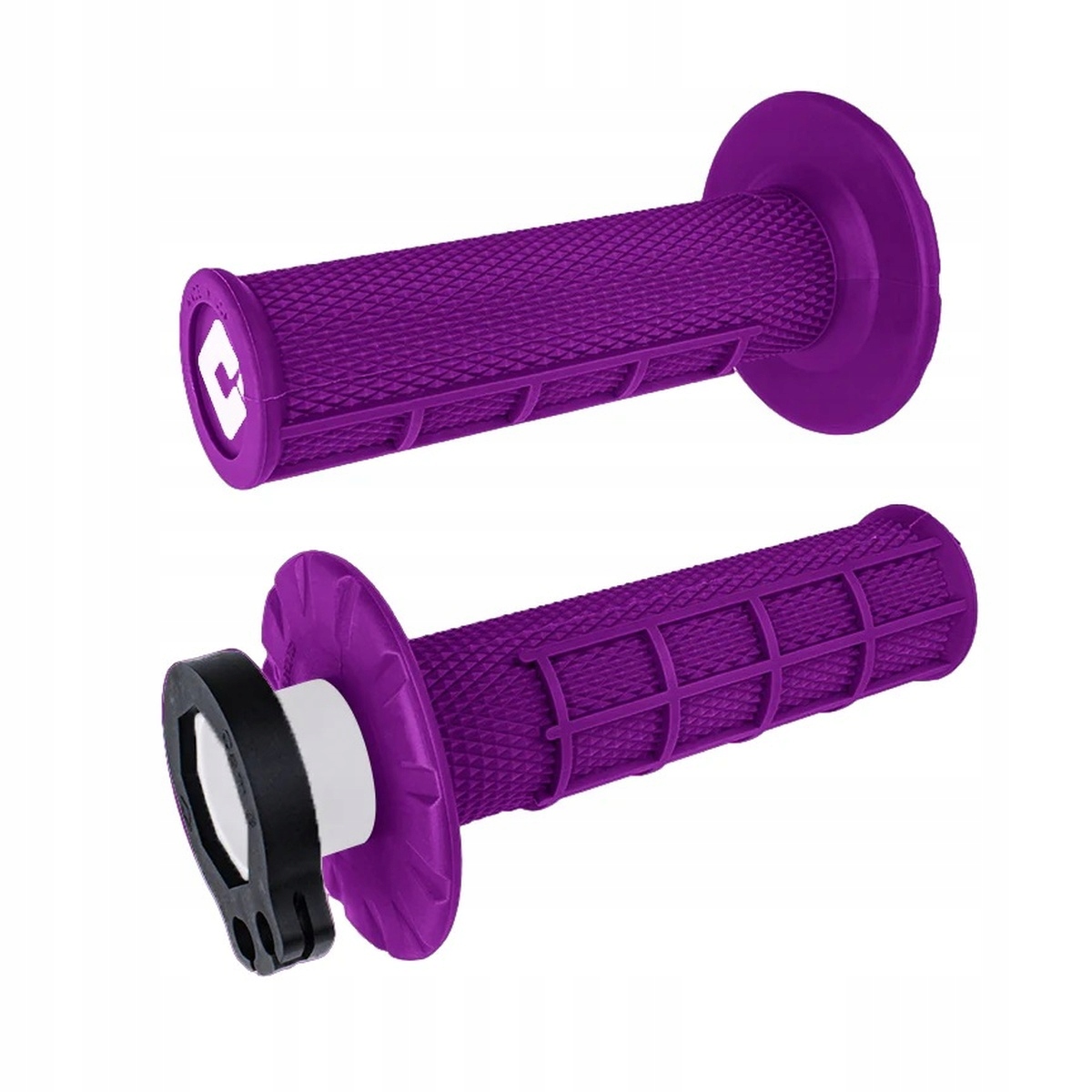 Odi Manžety Off Road Half Waffle MX V2 Lock-on Grip Purpurovej Farby