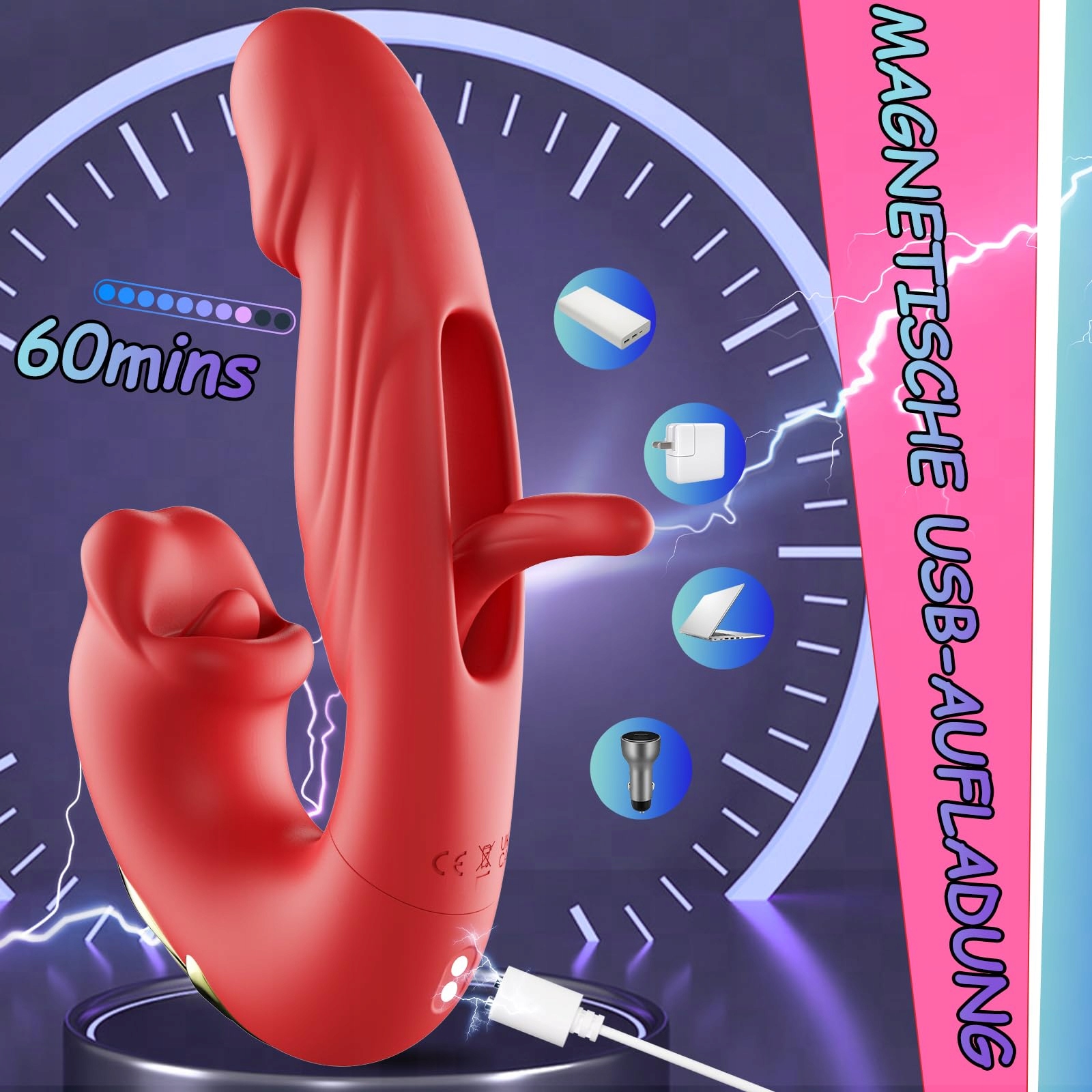 DILDO VIBRATOR Zestaw Wibratorów Dla Kobiet G Punkt Klitoris Stymulator — miniatura 5