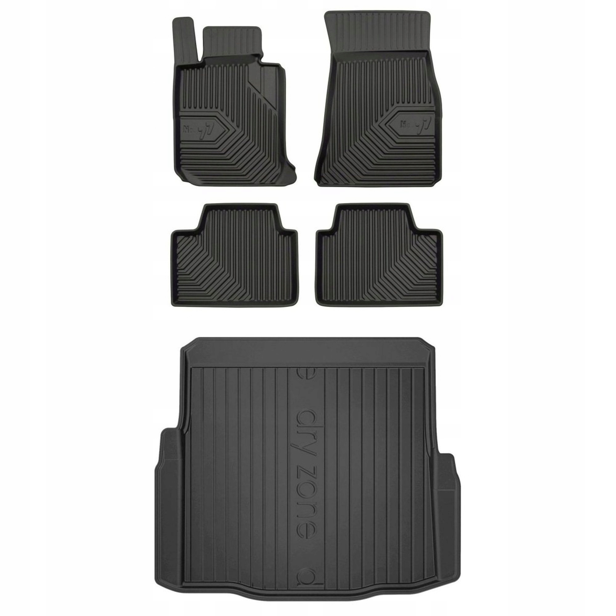 Gumová sada kobercov a rohoží Bmw radu 3 G20 od roku 2018