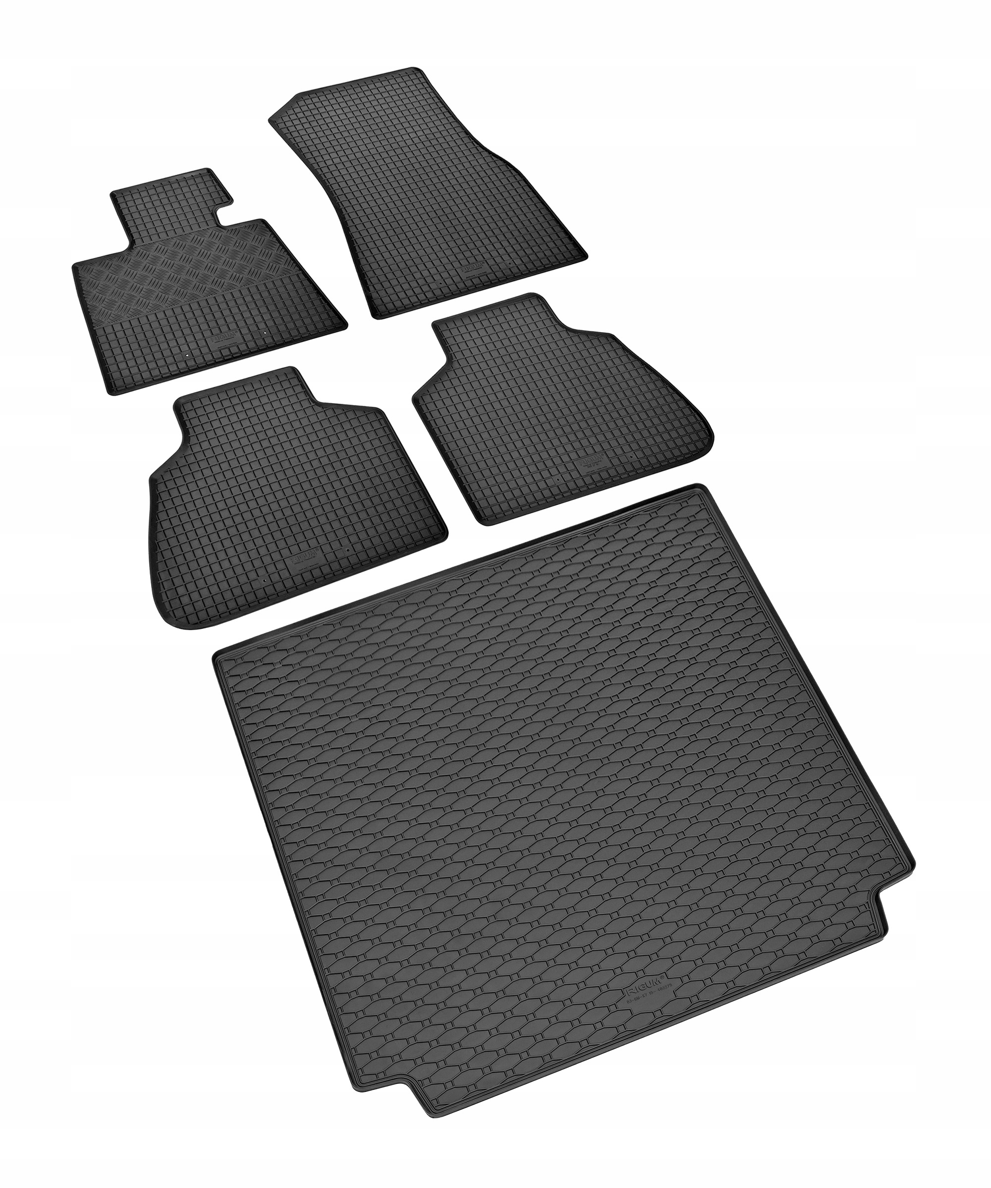 Zestaw dywaników do BMW X7 G07 od 2019 / od 2022 - dywaniki gumowe i mata