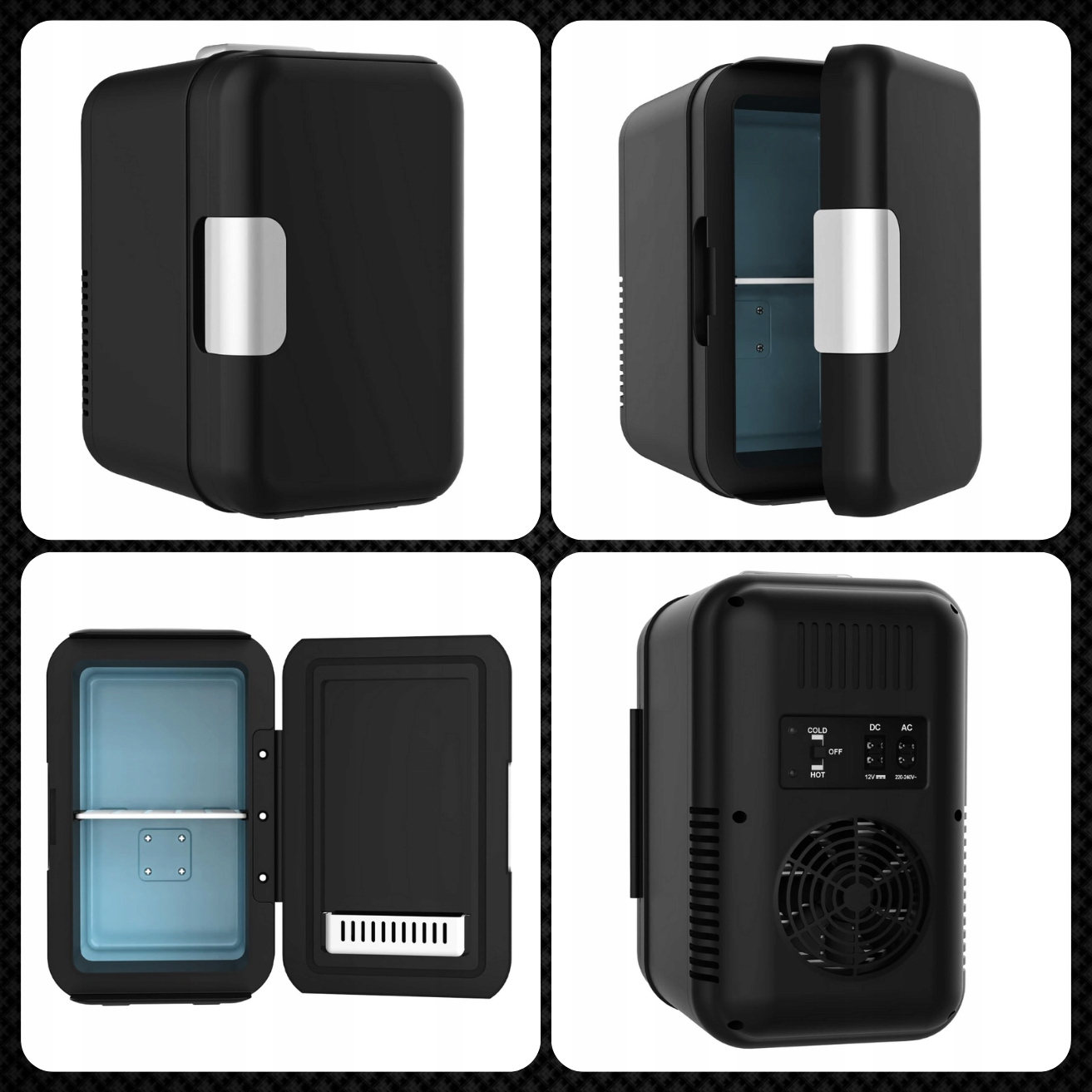 LODÓWKA TURYSTYCZNA PRZENOŚNA 12V 2w1 4L 220-240V DO SAMOCHODU DO DOMU Marka Ruhhy