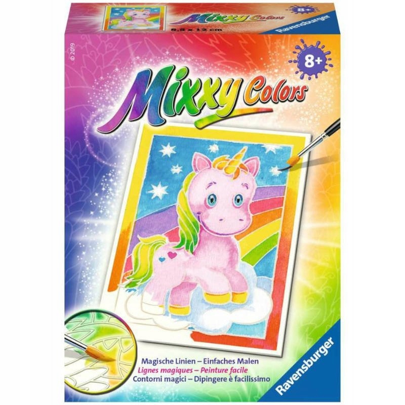 

Kolorowanki Dla Dzieci Zestaw Z Farbami Jednorożec