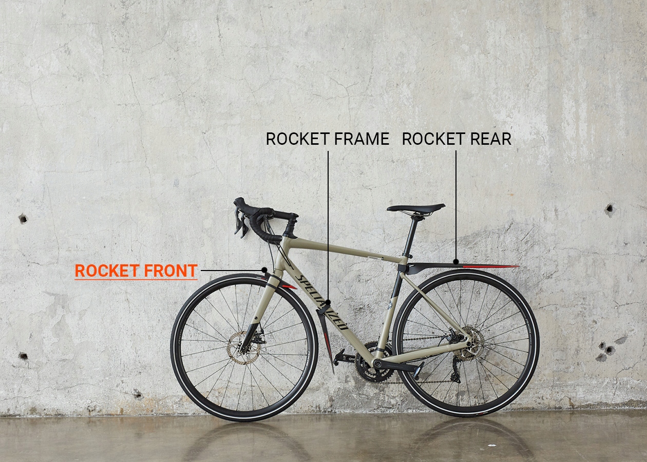 Błotnik rowerowy RaceFender ROCKET FRONT gravel Model Rocket Front