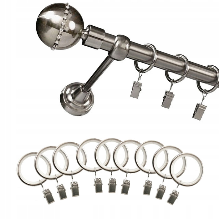 

Modny karnisz długości 200 cm z diamentowymi zak.