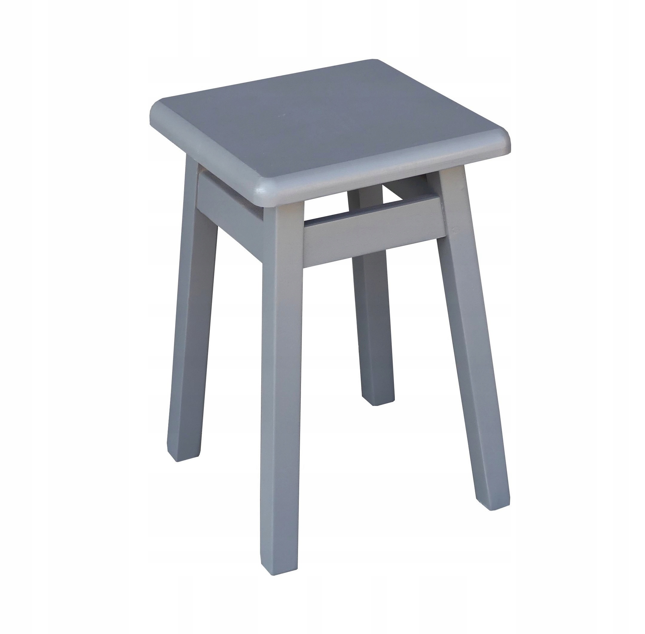 

Taboret Kuchenny Drewniany Prosty Ciemny Szary