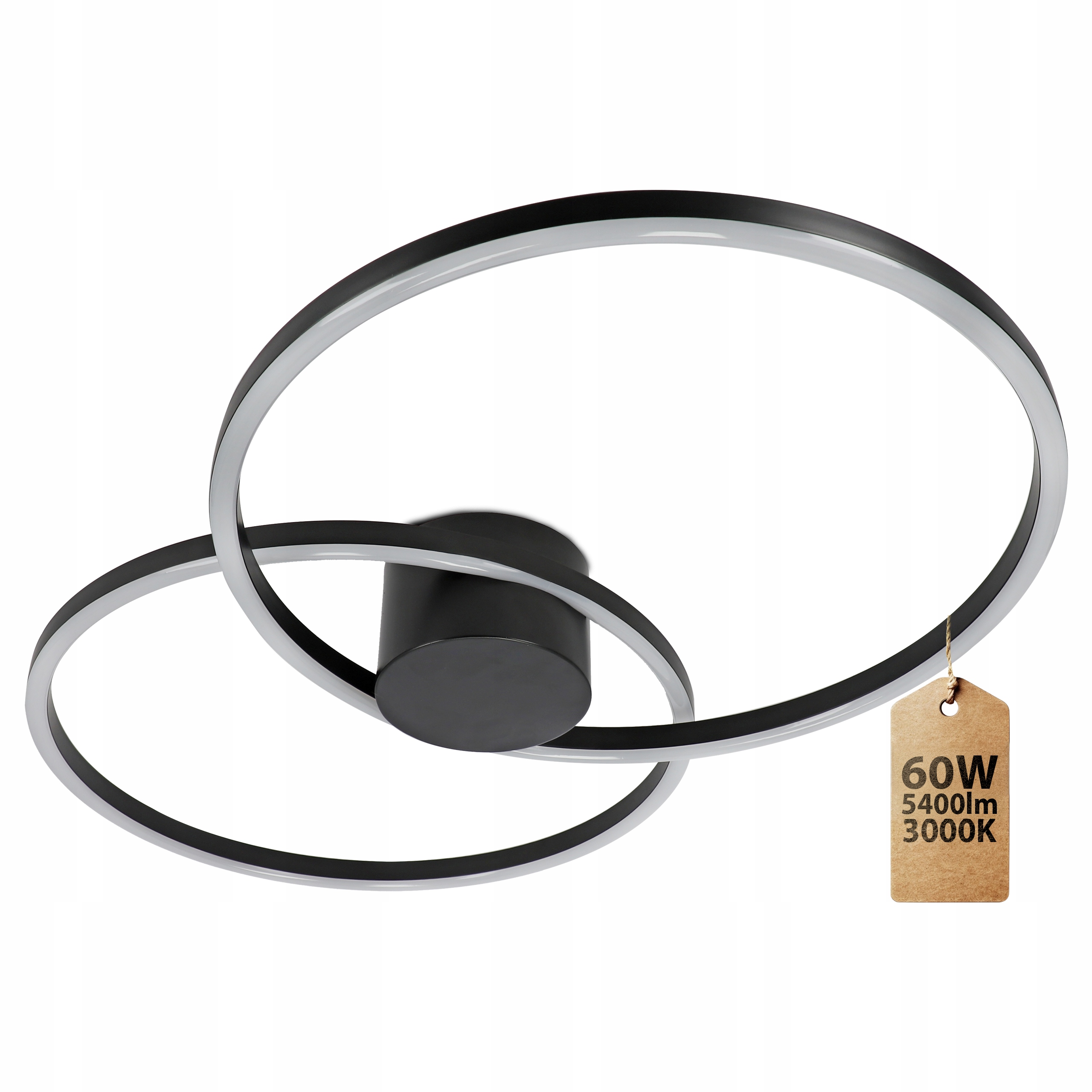 Lampa Sufitowa Plafon Led Żyrandol Natynkowa Biała Ciepła Salon Kuchnia 60W