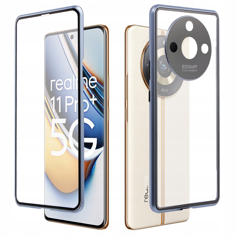 Magnetyczne Etui Dual Glass do Realme 11 Pro/Plus