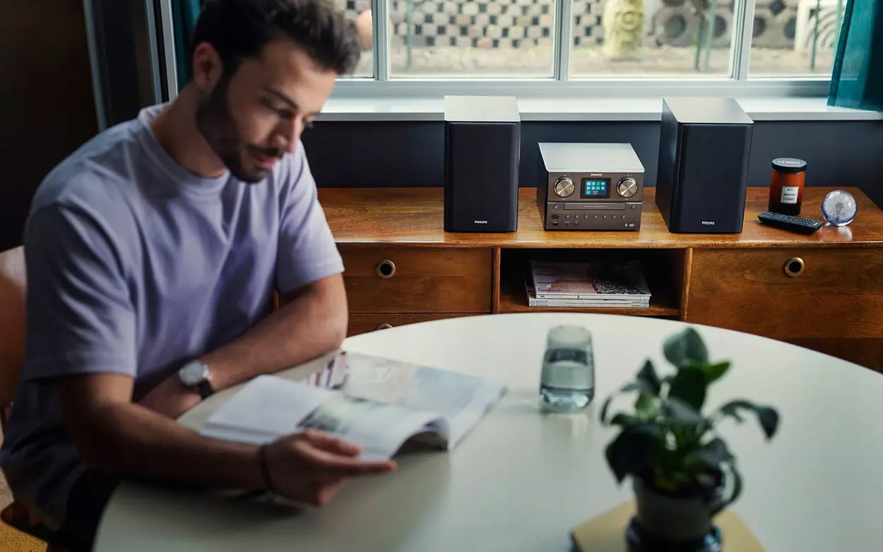 Mikrowieża Philips TAM8905 DAB+ Bluetooth Spotify MP3 Wieża Stereo Marka Philips