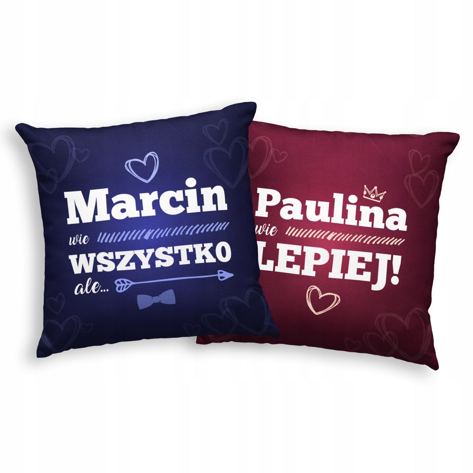 

Poduszki Dla Par Komplet Na Walentynki