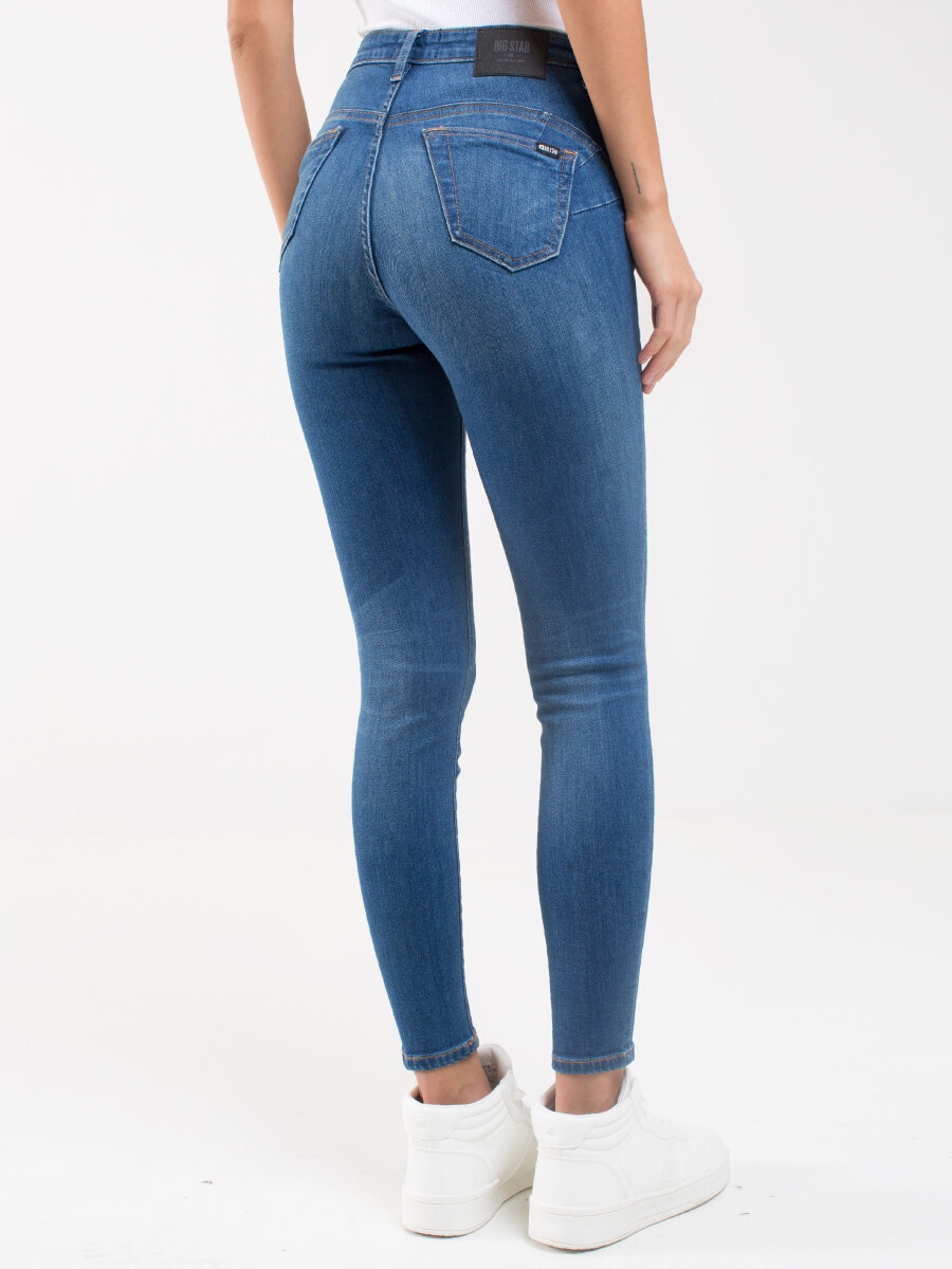 Big Star Dámské push up džíny modré Mariella High Waist 458 26/32