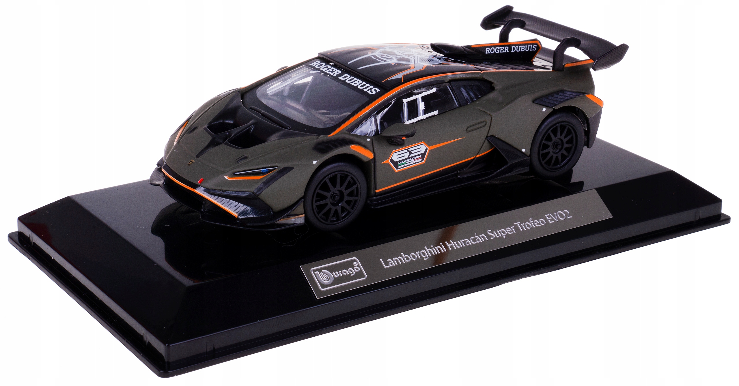 Lamborghini Huracan Trofeo EVO2 #63 Model Kov Bburago 1:43 Box