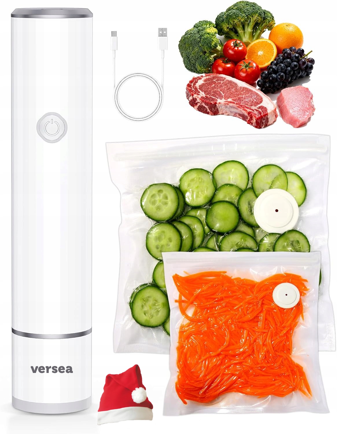 Levně Bezdrátová vakuová pumpa Sáčky Bonus Potraviny Odsávačka vzduchu