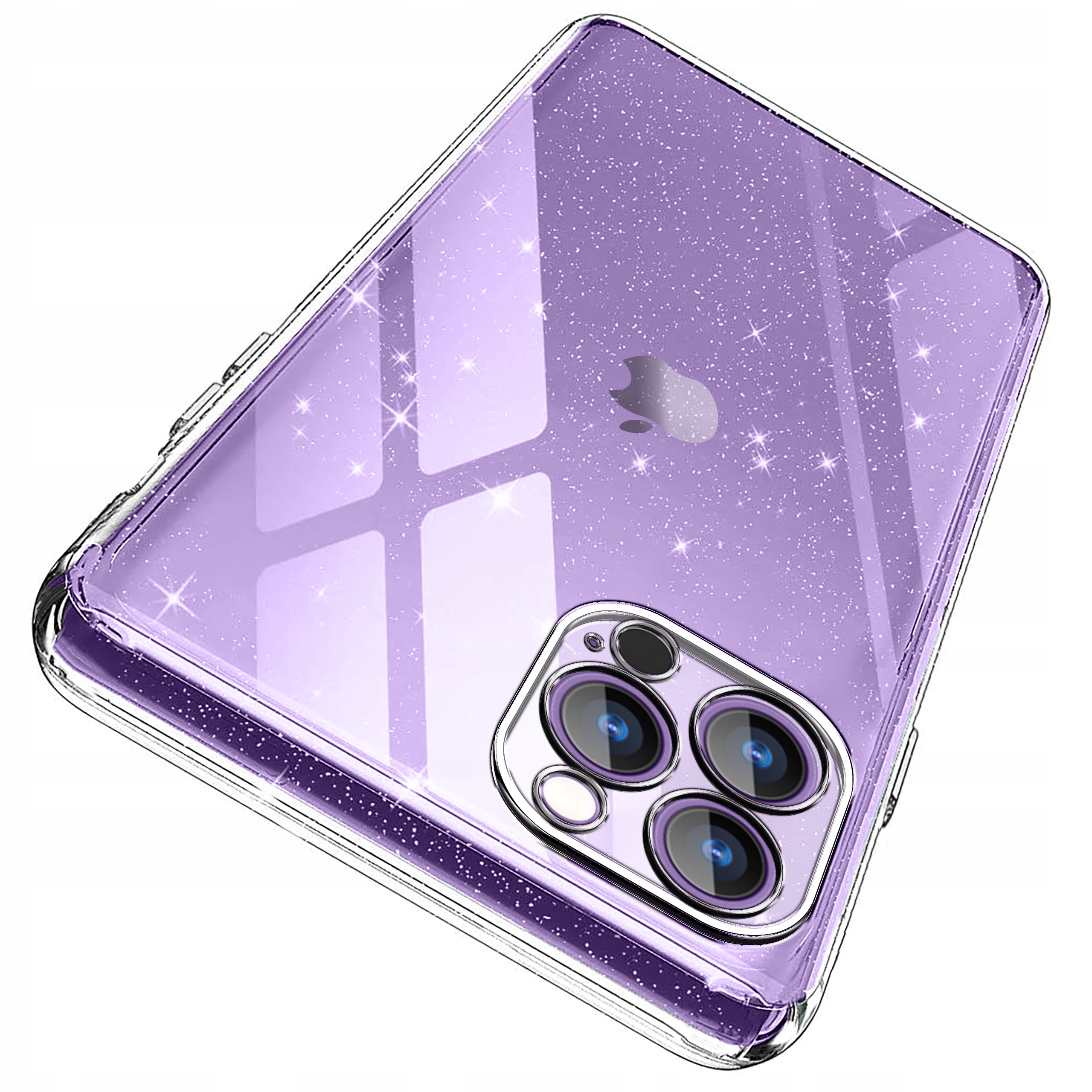 

Etui do iPhone 14 Pro Silicone Brokat Case Szkło