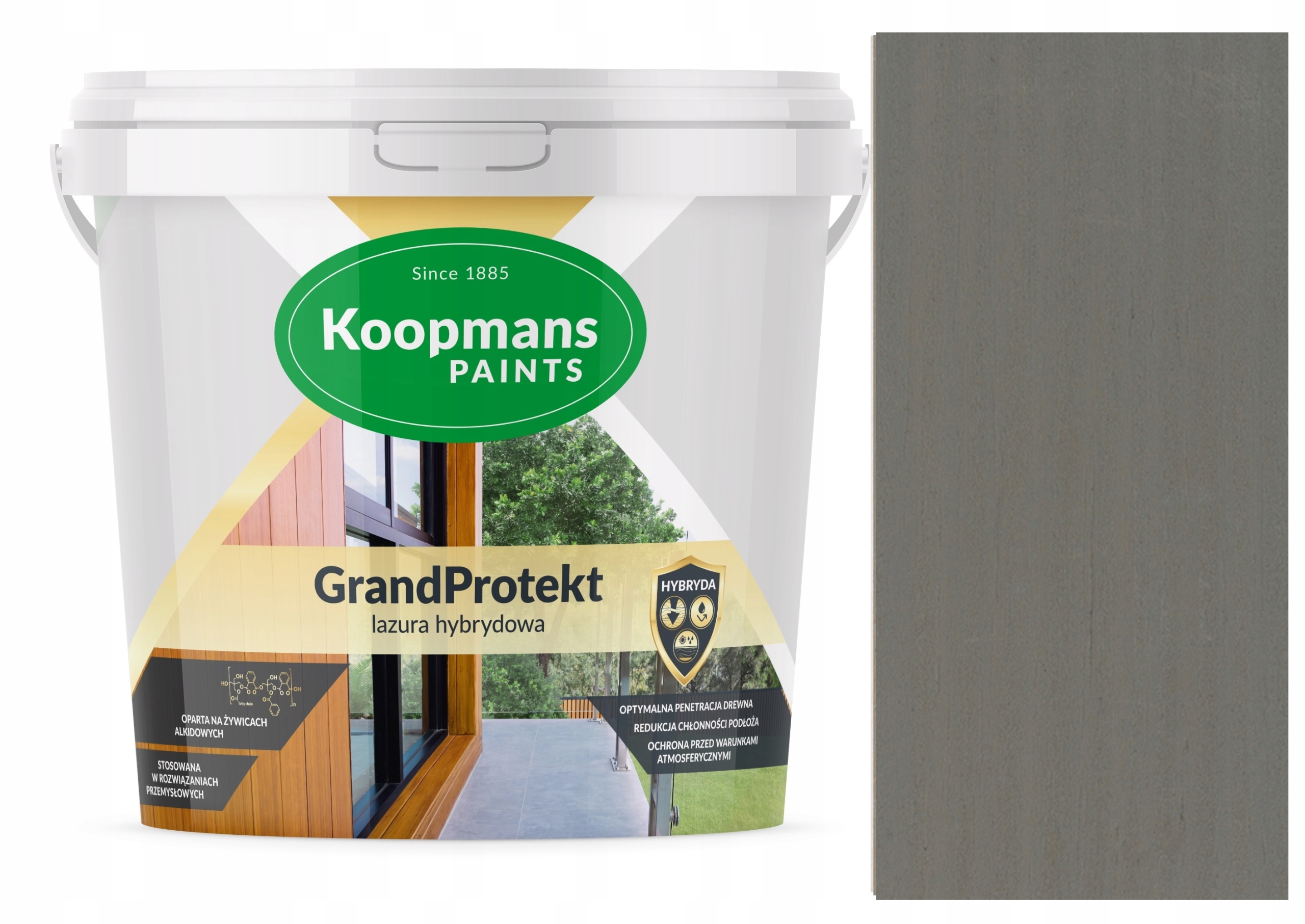 Koopmans GrandProtekt Hybridná Lazúra Na Drevo 10L Mgliste Missouri 914