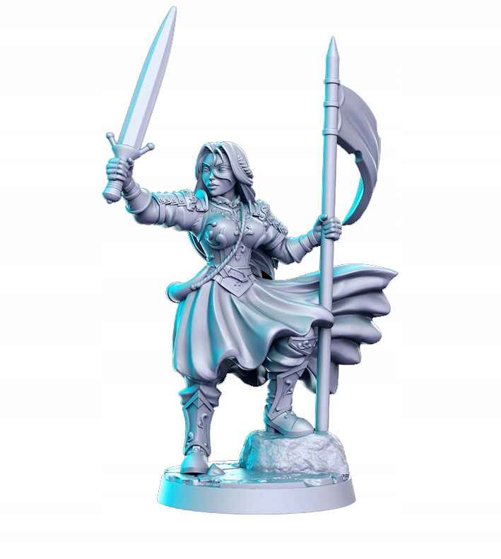 

Figurki Rne Aegwynne wojowniczka z flagą Rpg