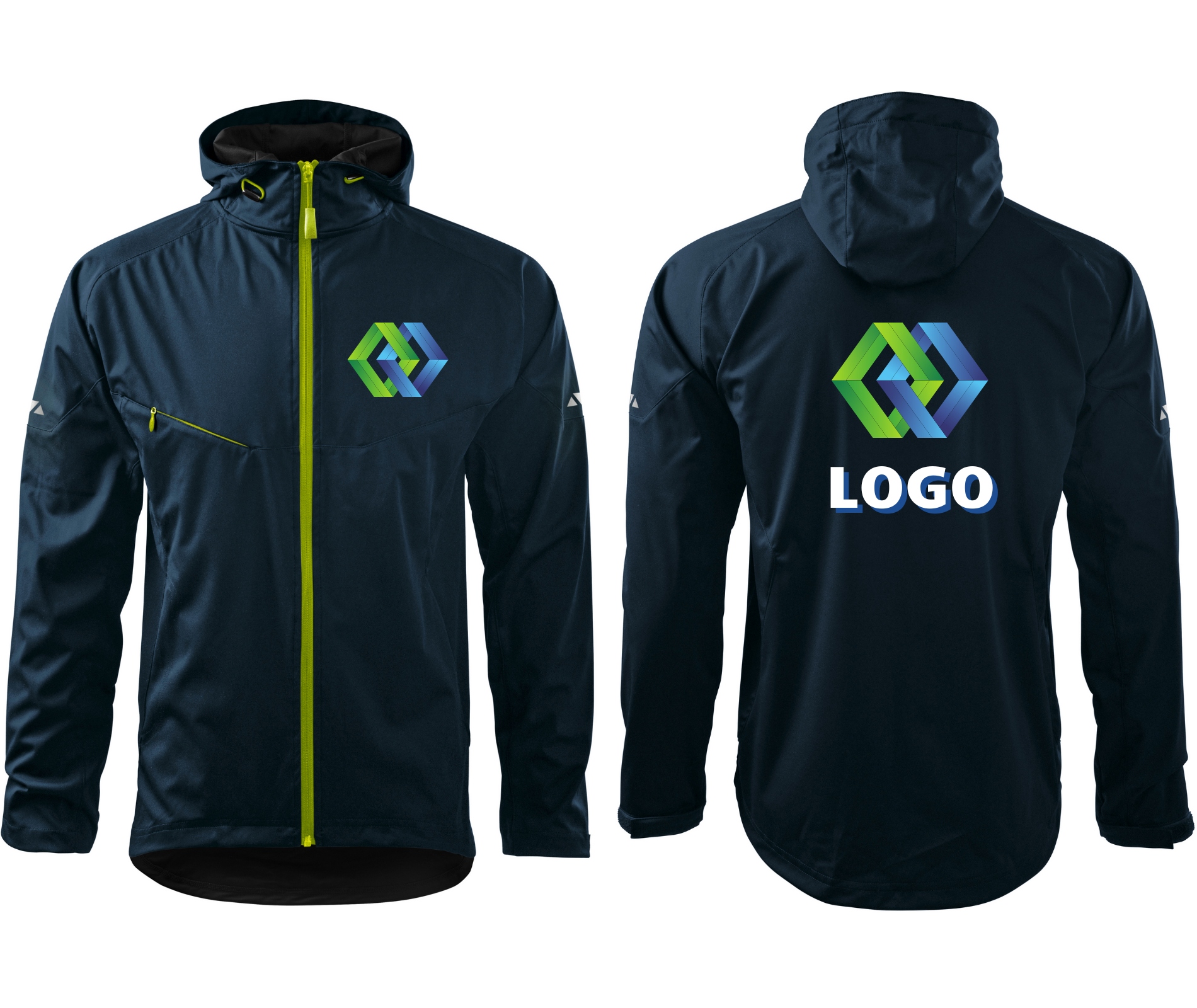 Softshellová bunda Malfini 515 XL pánská turistická s vlastním potiskem a logem