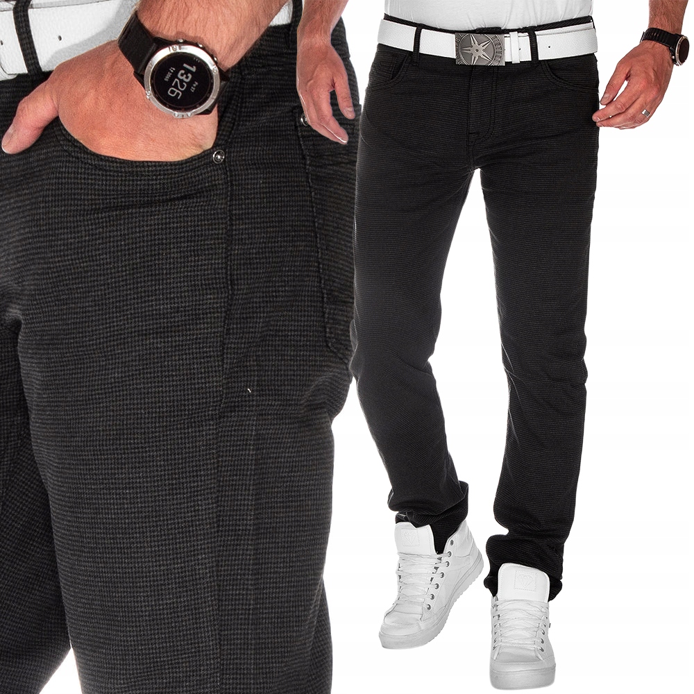 Pánské kalhoty Cipo Baxx Classic Casual Bavlna Slim