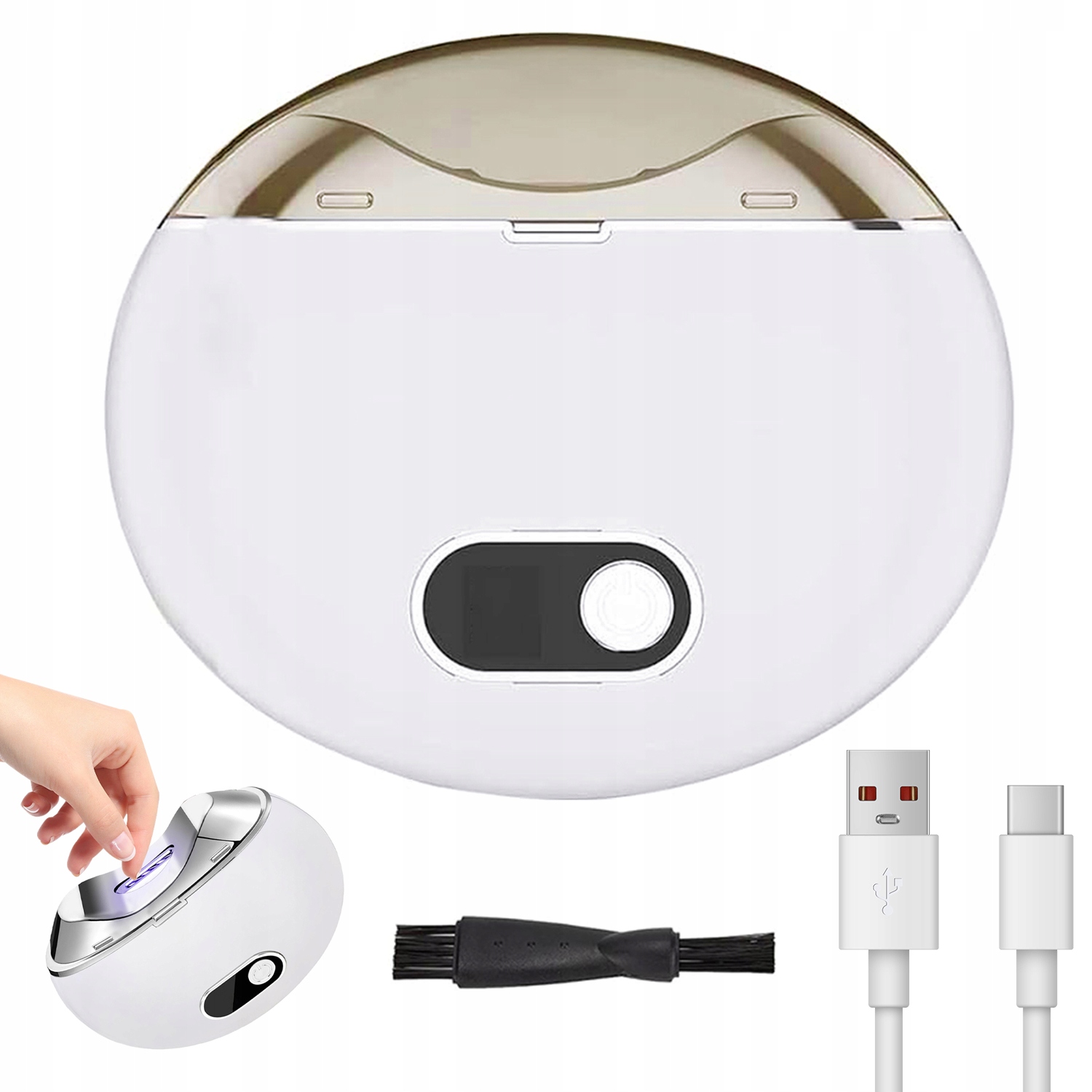 Elektrický Zastřihovač Nehtů Usb LCD Přenosný Se 3 Rychlostními Režimy
