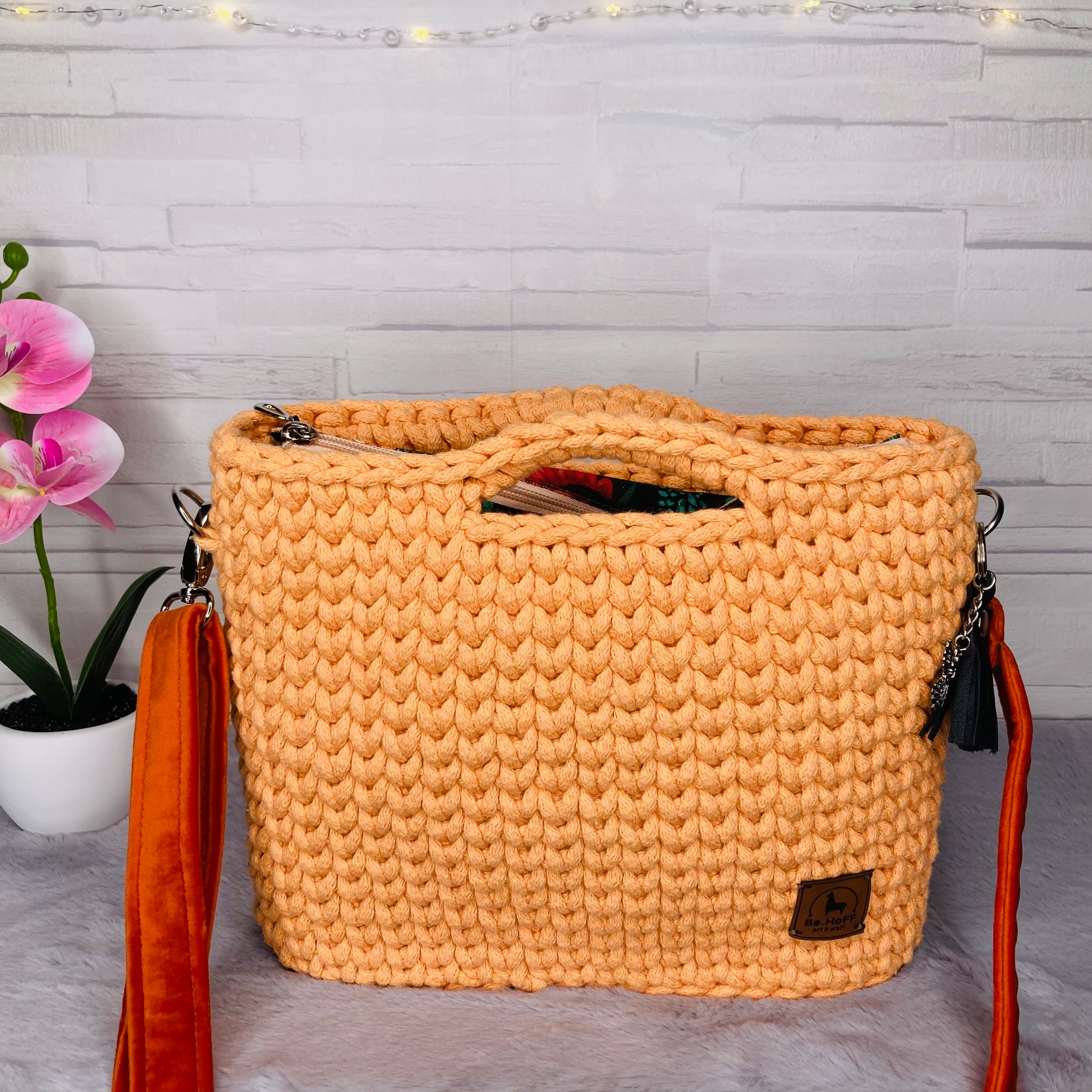 Torebka Koszyk Handmade Pleciona Damska na Ramię | Polska