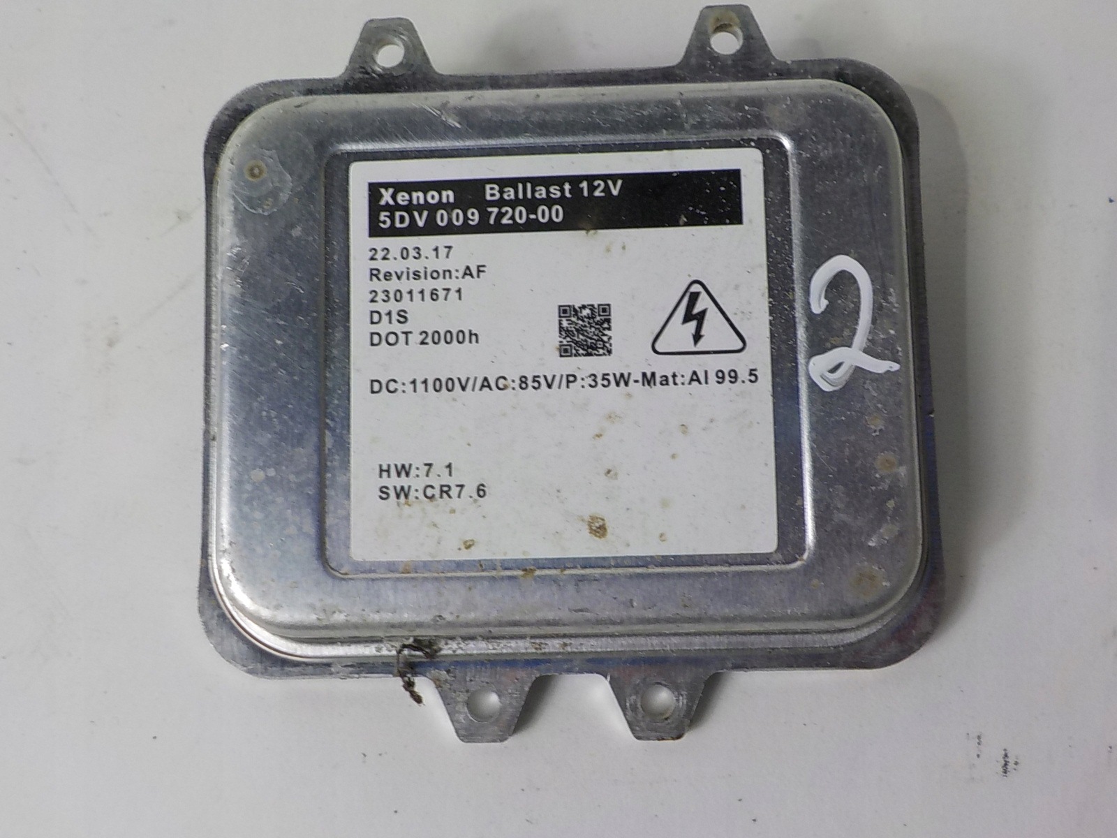 OPEL INSIGNIA A Centralina XENON 5DV009720-00