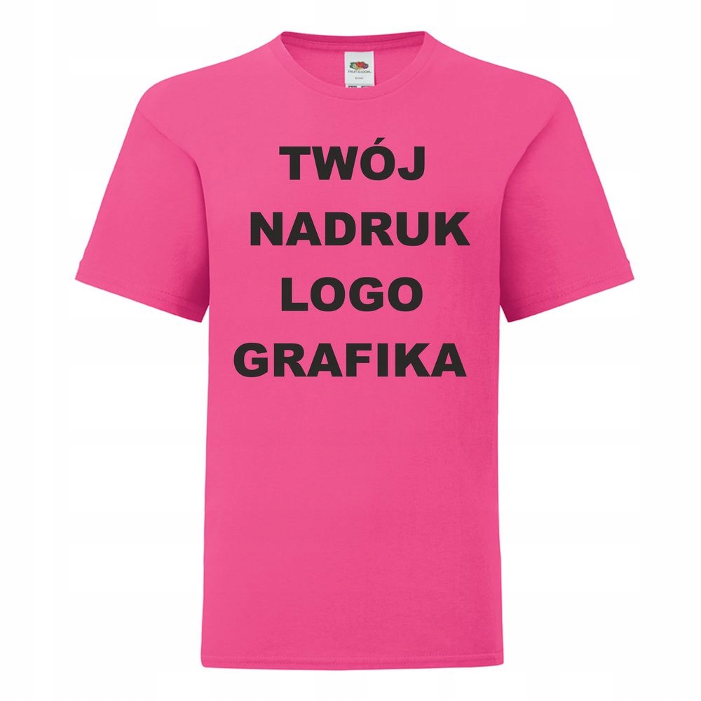 T-SHIRT Koszulka z WŁASNYM NADRUKIEM [57] XS 116cm