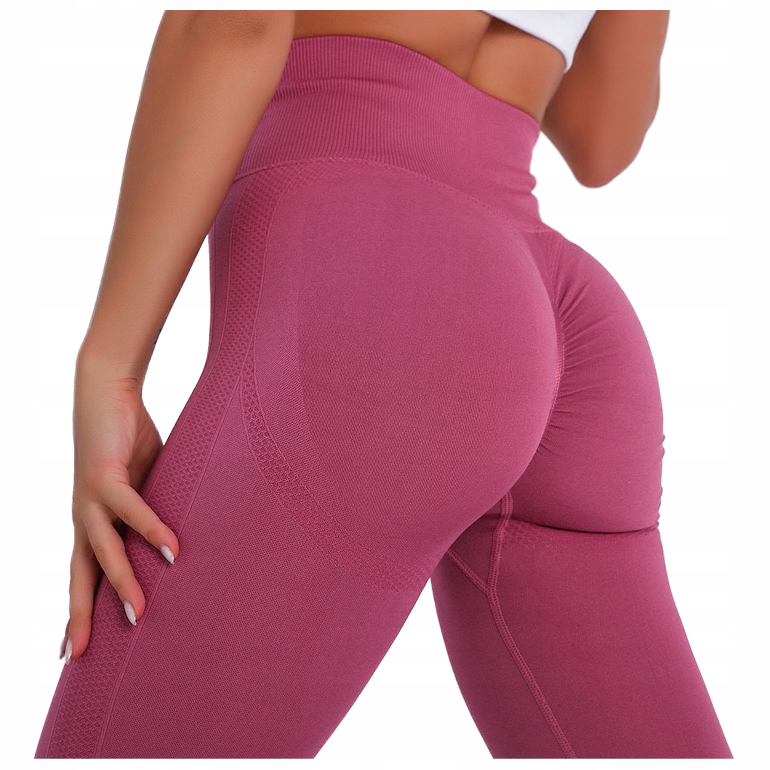 

Legginsy Siłownia Push Up Wysoki stan marszczenia