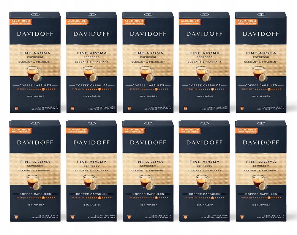 Kapsułki do systemu Nespresso kawa Davidoff Fine Aroma 100szt.