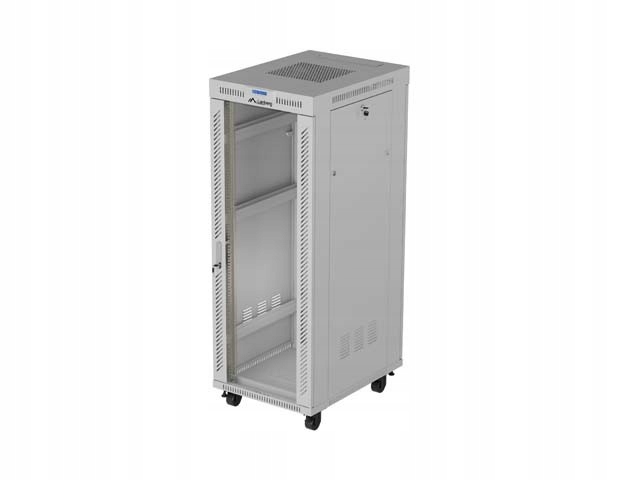 Stojaca inštalačná skriňa 19'' 32U 600x800 sivá, školské dvere()