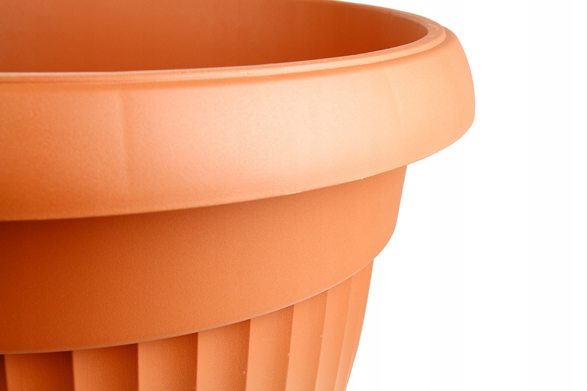 DONICZKA DONICA PLASTIKOWA ZEWNĘTRZNA DUŻA 48 l Terakota NA KWIATY OKRĄGŁA Marka Prosperplast