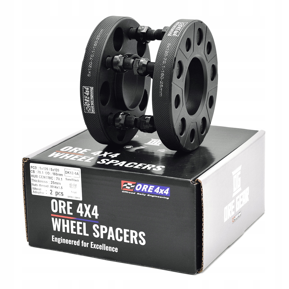 Vzdálenost 5x120 gr.25mm CB70.1 M14x1.5 Land Rover 2ks XR-Vent