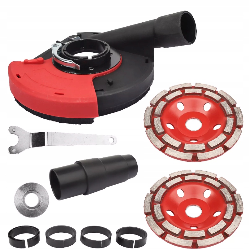 Protiprachová Krytka pro Úhlové brusky 125 mm 2 Kotouče Set