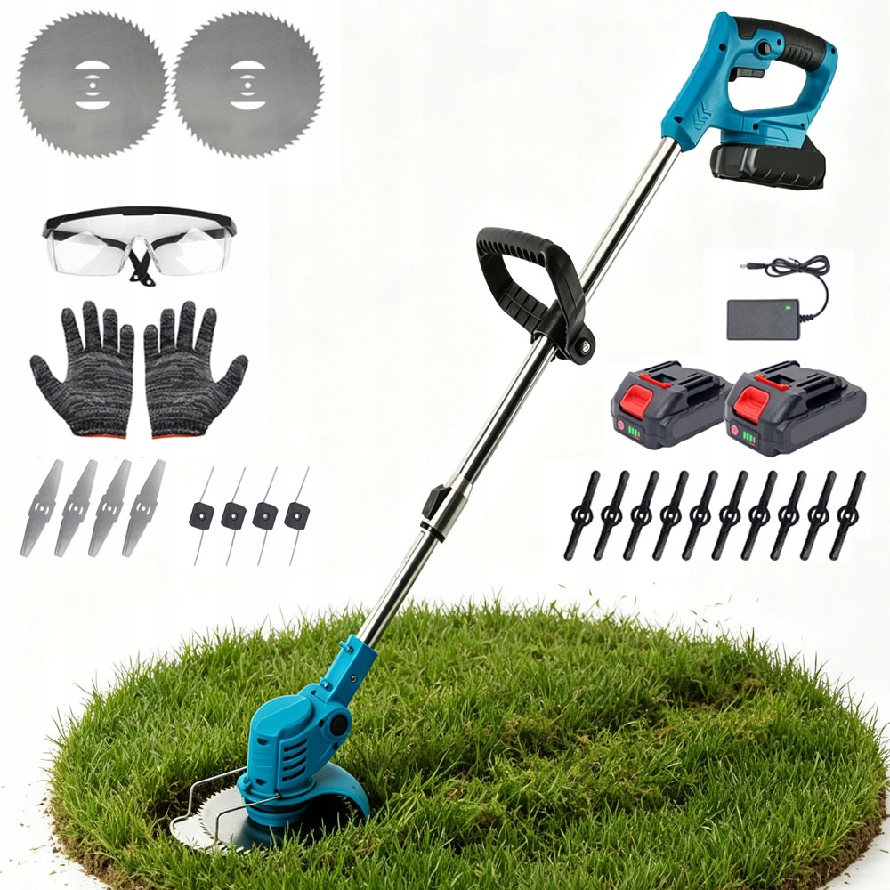 Akumulátorová křovinořezová sekačka s otočnou hlavou 90 stupňů a rukojetí