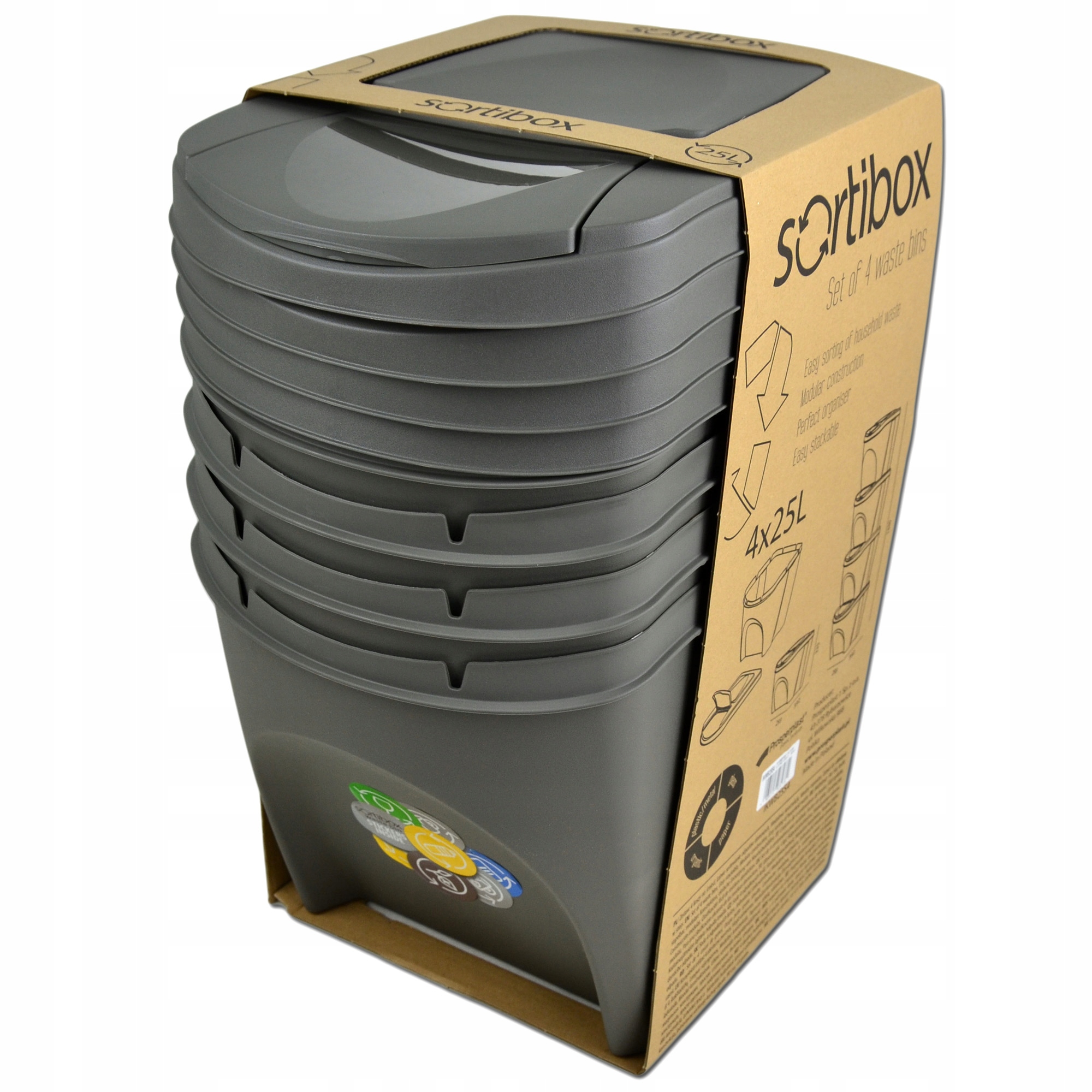 4x20l Trade Name Sortibox комплект для сортировки мусора