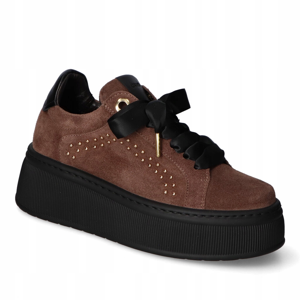 Tenisky Karino 5693/015-P Čokoládové Hnědé velurové 37