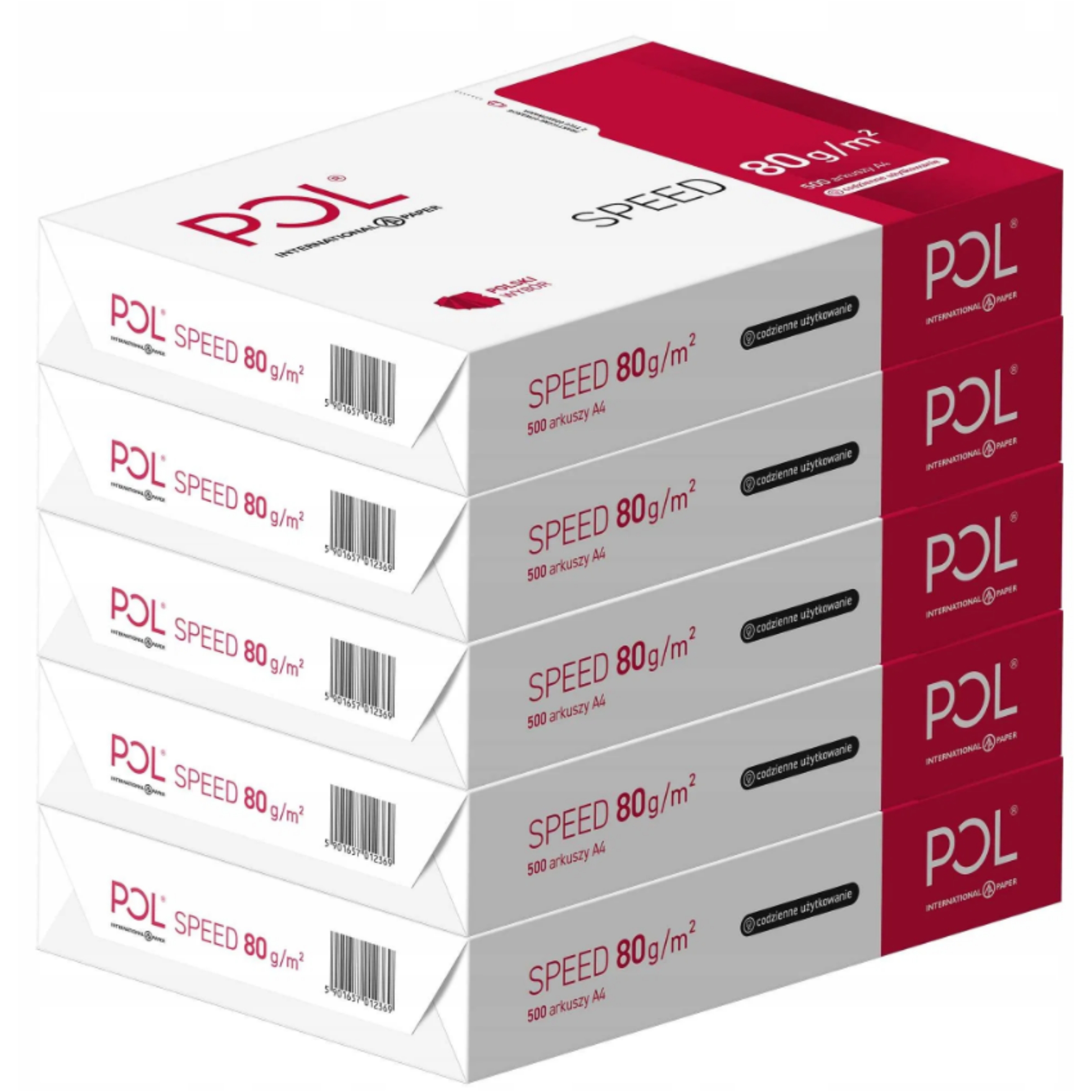 Papier biurowy PolSpeed format A4 2500 arkuszy Format papieru format A4