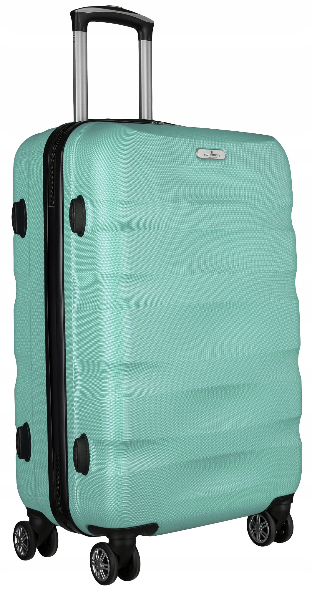 Peterson walizka na kółkach podróżna mała bagaż kabinowa twarda Abs