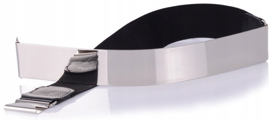 

Pasek Srebrna Blacha klamra 30cm x 4cm Mirror Belt