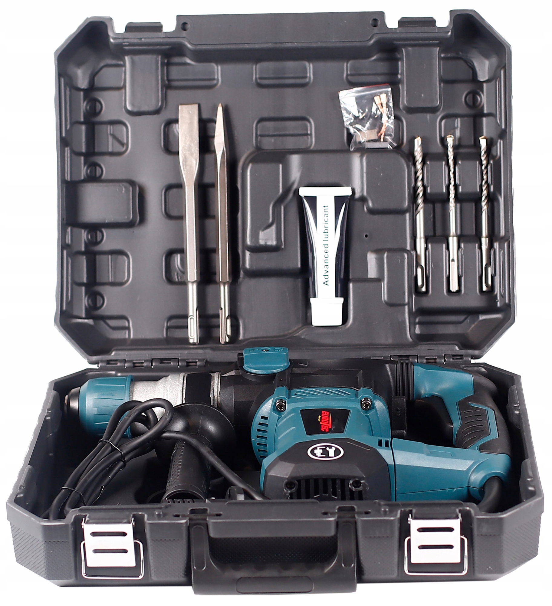 MŁOTOWIERTARKA MŁOT UDAROWY WIERTARKA SDS+ UDAR DŁUTA WIERTŁA +WALIZKA SMAR EAN (GTIN) 5906063872323