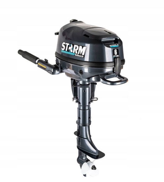 Silnik zaburtowy F6 S 6KM Storm do łódki pontonu 4T
