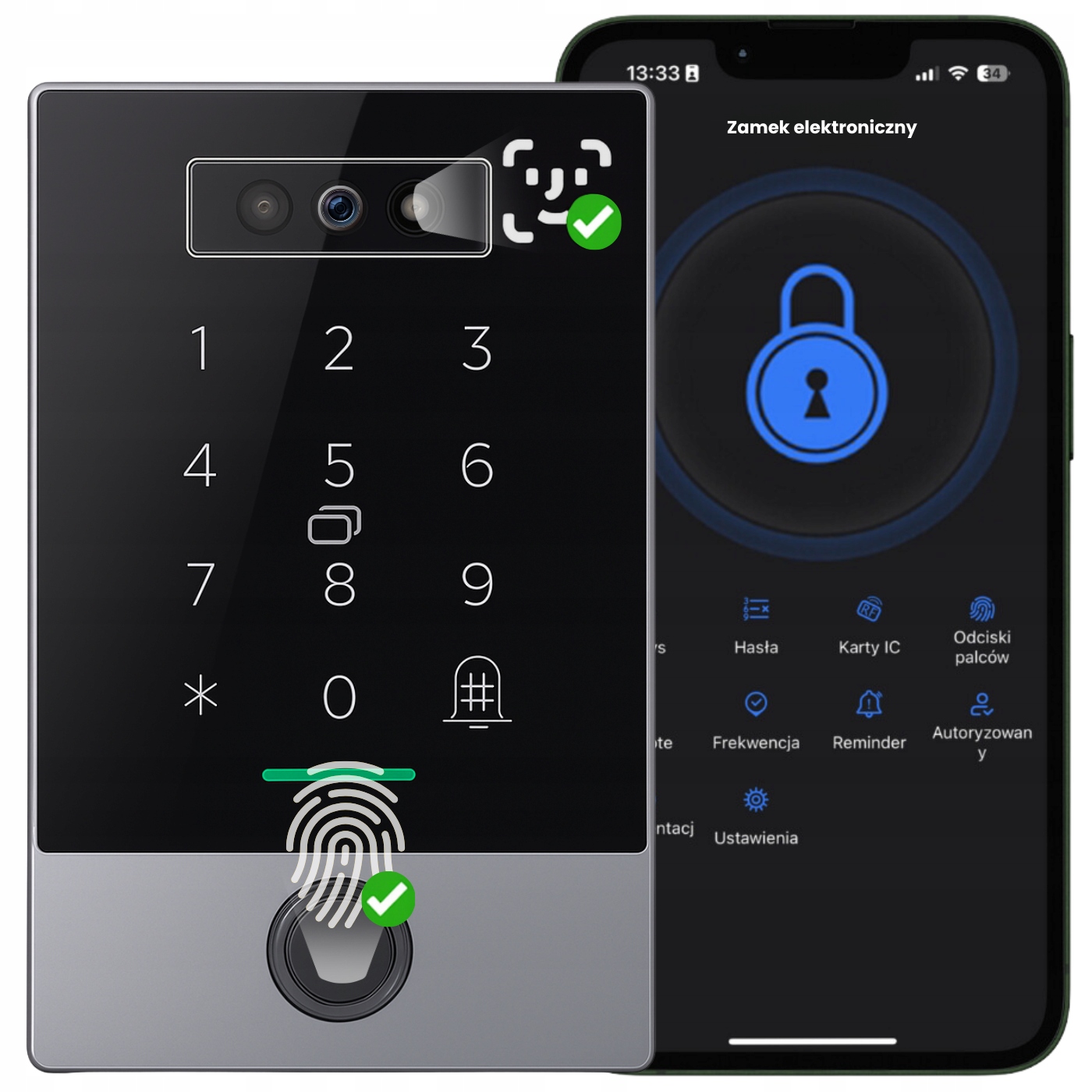 Elektronický Zámek Videodomofon Pro Dveře Brány Na Kód Wifi Ttlock