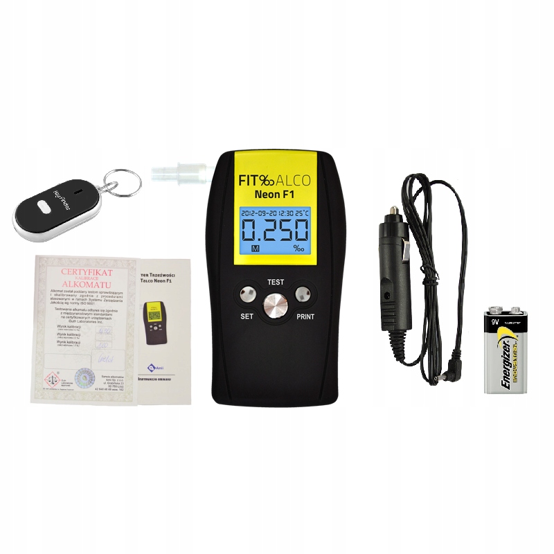 

Alkomat FitAlco Neon F1 Kalibracje Gratisy