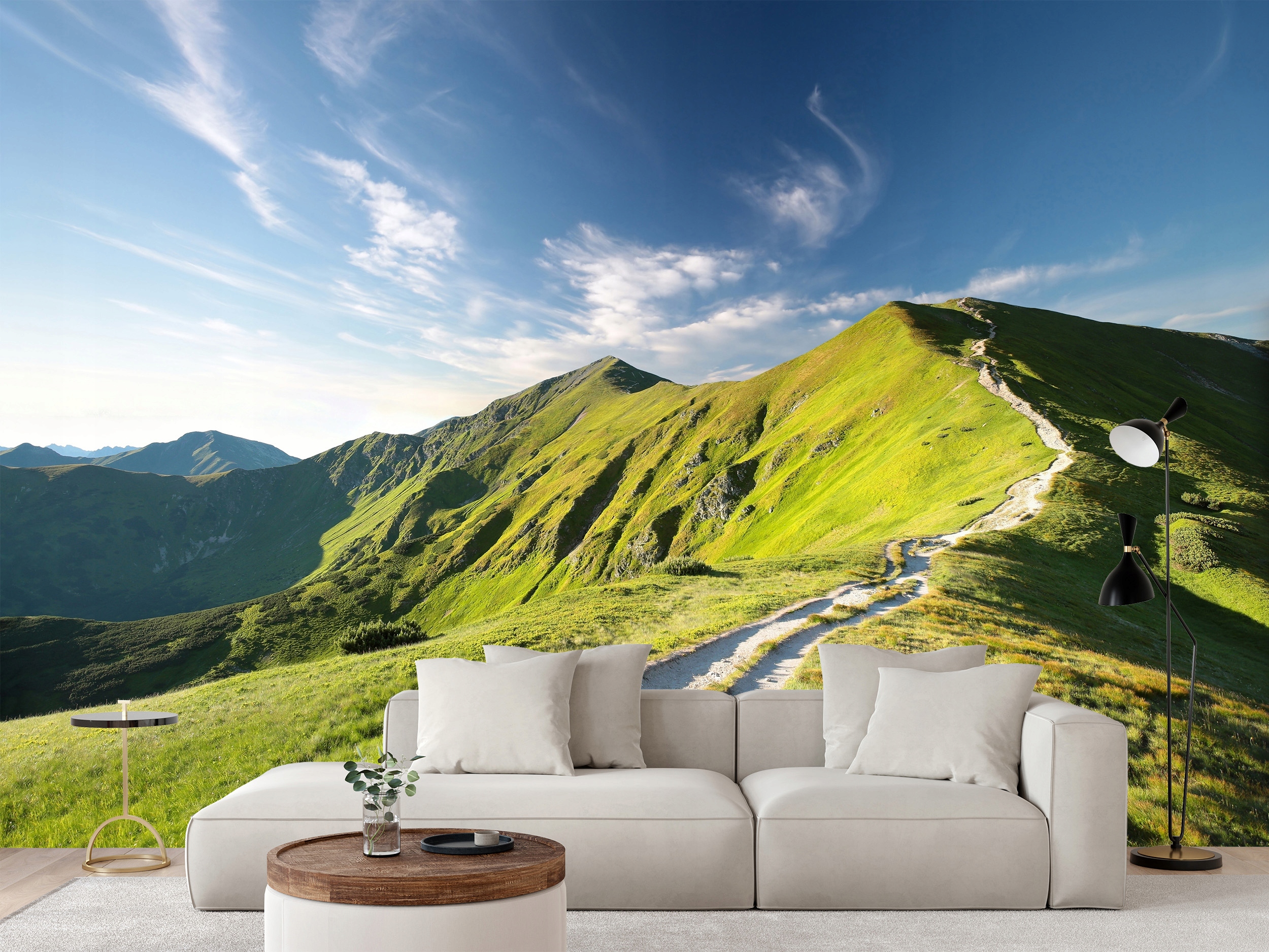Fototapeta Panorama Karpatských Hor Se Zeleným Vrcholem 180 x 120 cm