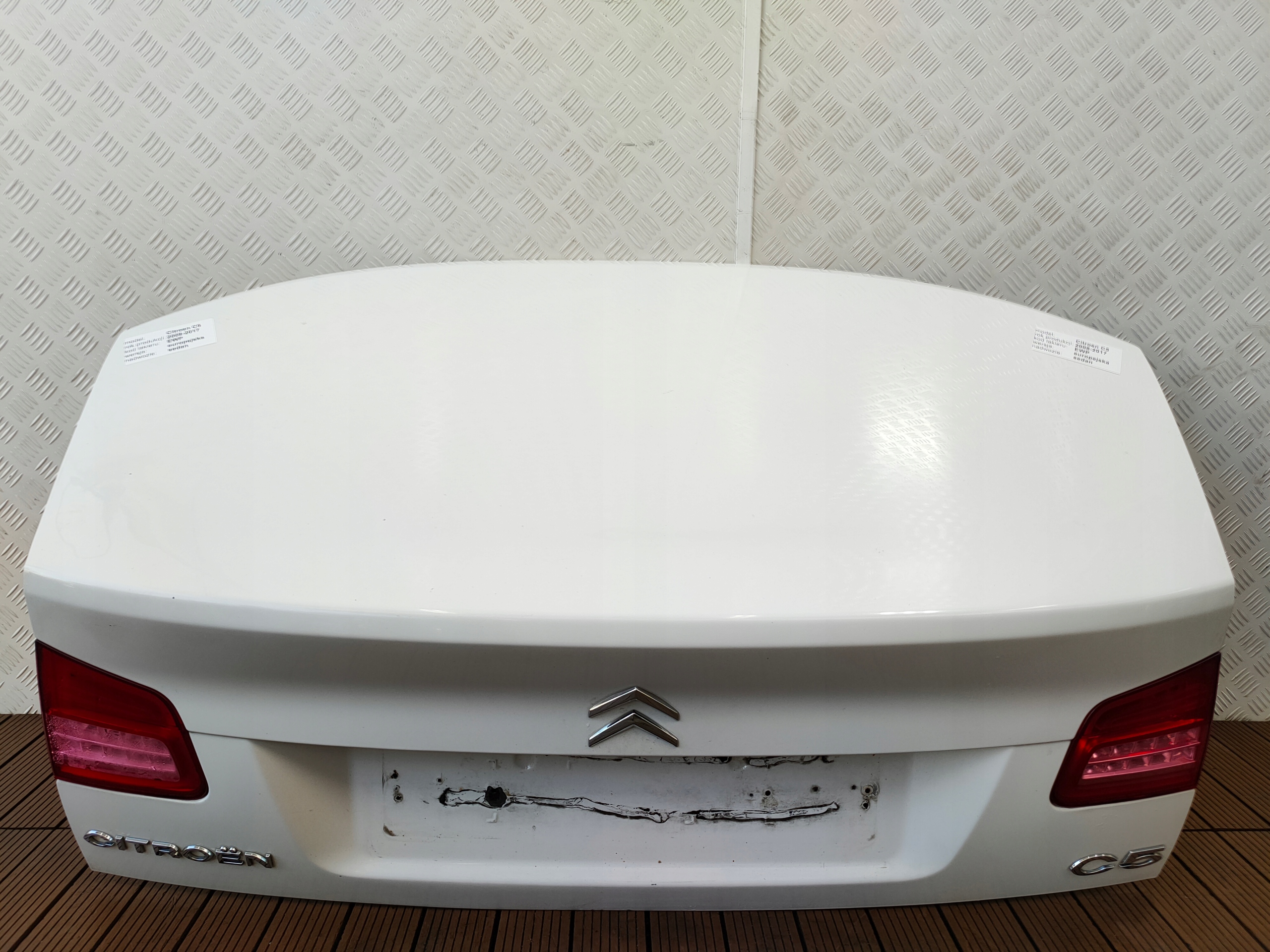 CITROEN C5 III 08-13 sedan boot doors boot rear part colour EWP